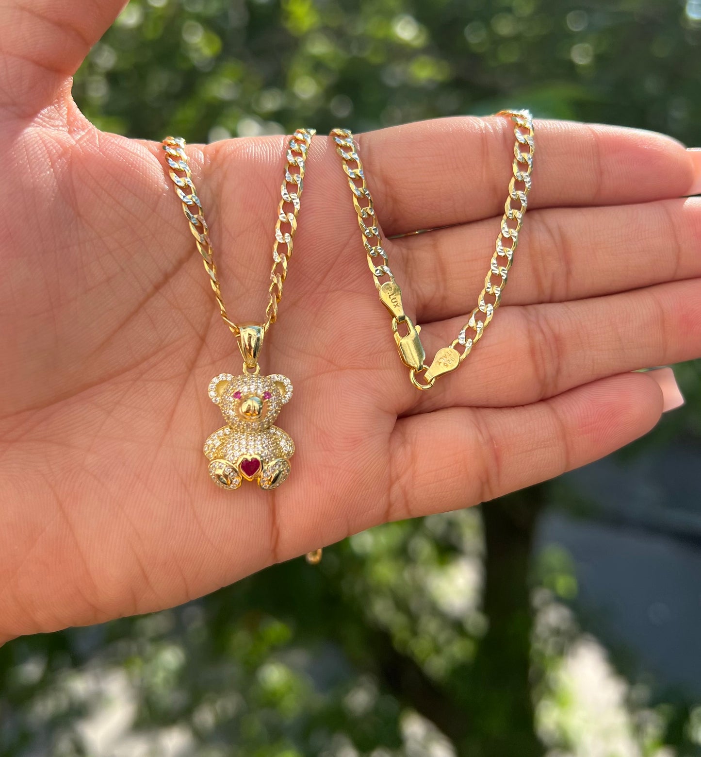 PINKY BEAR NECKLACE