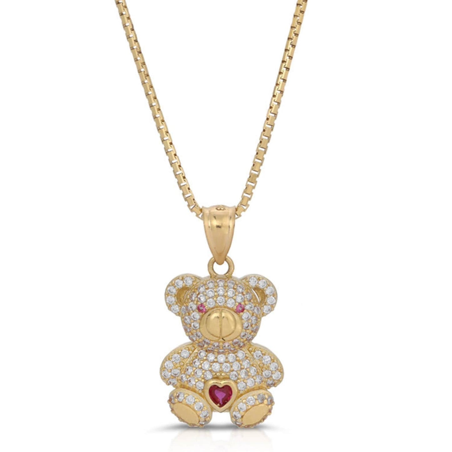 PINKY BEAR NECKLACE