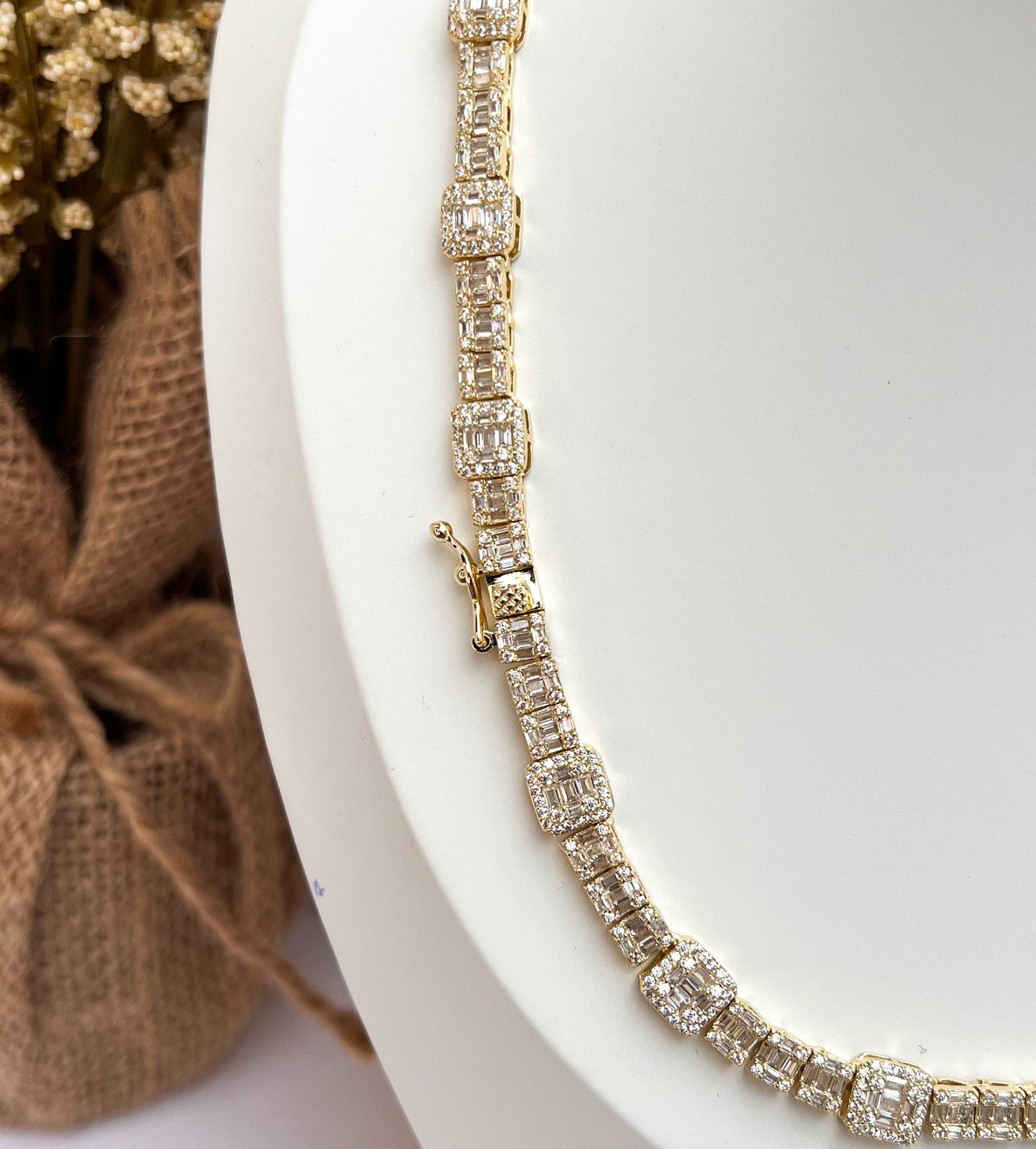 WISH BAGUETTE NECKLACE