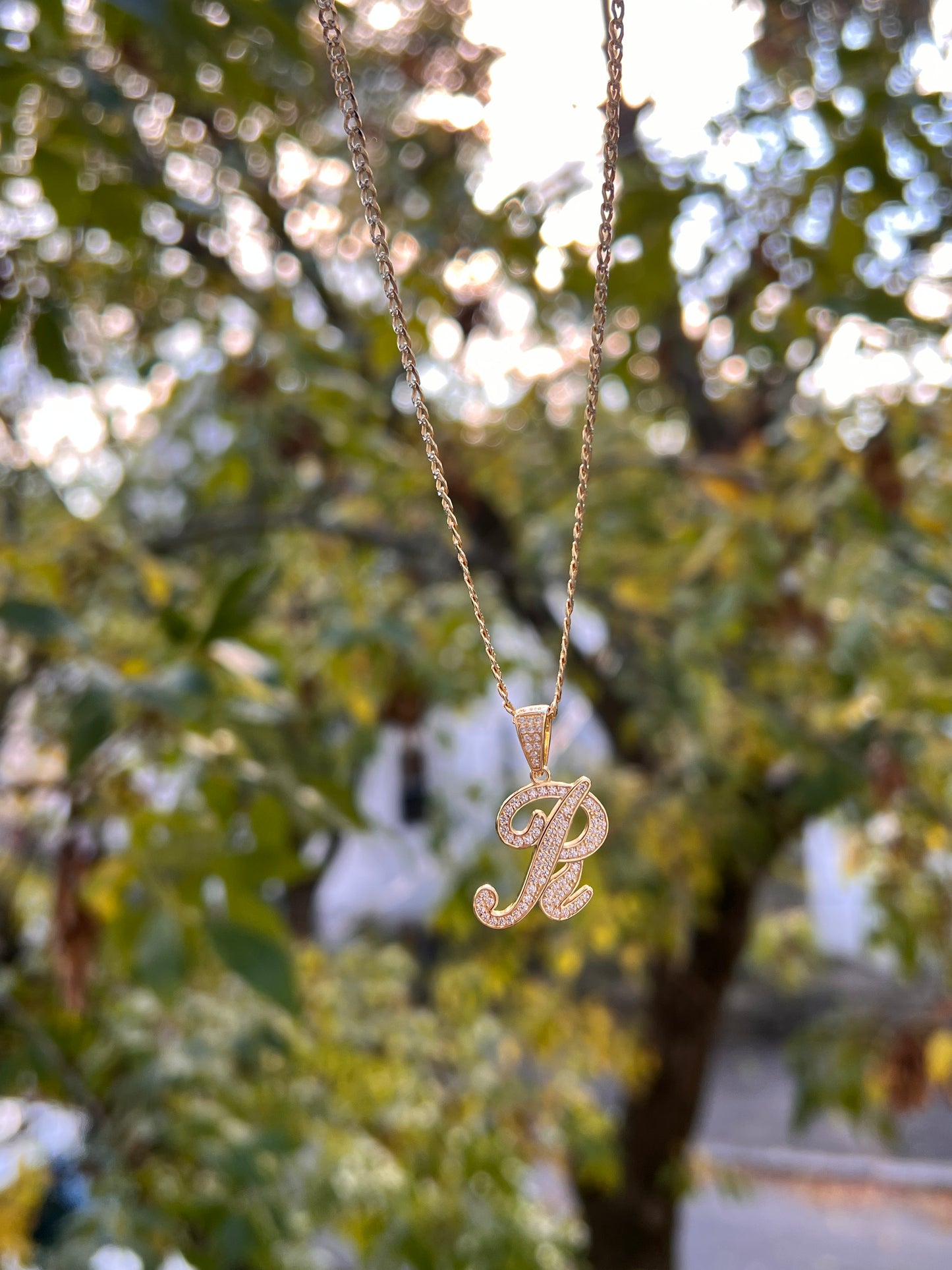 CUSTOM CURSIVE INITIAL NECKLACE