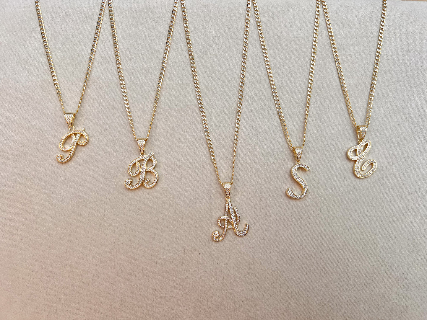 CUSTOM CURSIVE INITIAL NECKLACE