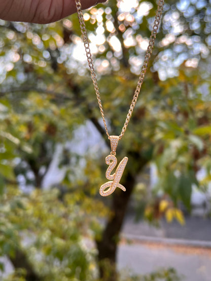 CUSTOM CURSIVE INITIAL NECKLACE